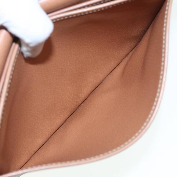 CELINE Macadam Canvas Shoulder Bag Pvc Leather Brown Gold - Picture 13 of 13